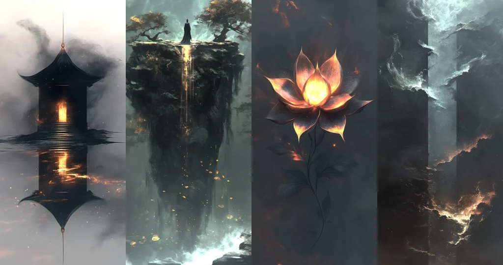 Luminous Shadow Aesthetic - Midjourney style sref code