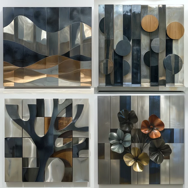 Metallic Geometric Abstraction - Midjourney style sref code