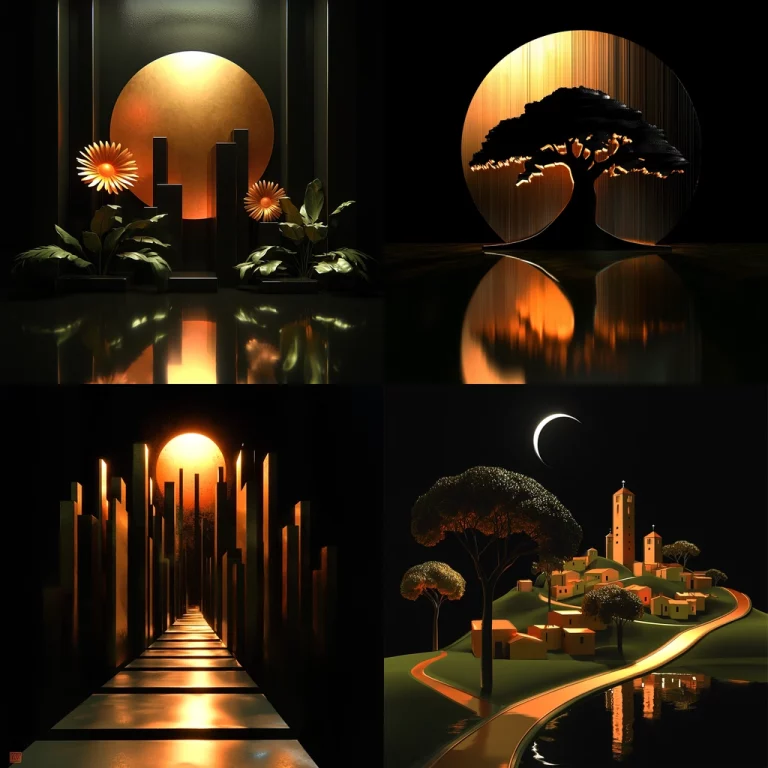 Golden Shadows and Reflections - Midjourney style sref code