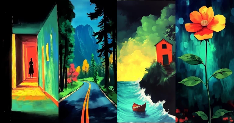 Vivid Contrast Dreamscape - Midjourney style sref code