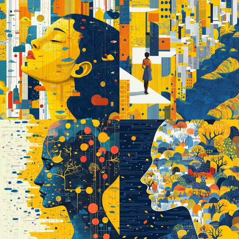 Textured Color Blocks - Midjourney style sref code