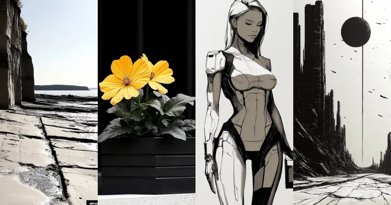 High Contrast Techno Realism - Midjourney style sref code