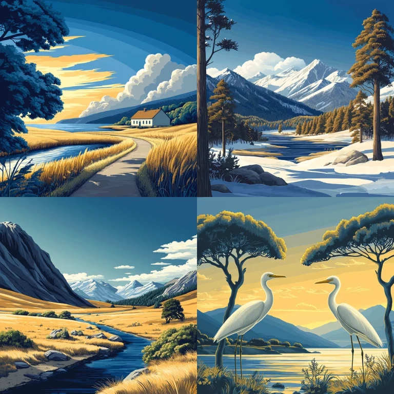 Vibrant Horizon Illumination - Midjourney style sref code