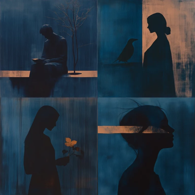 Monochrome Silhouette Contrast - Midjourney style sref code