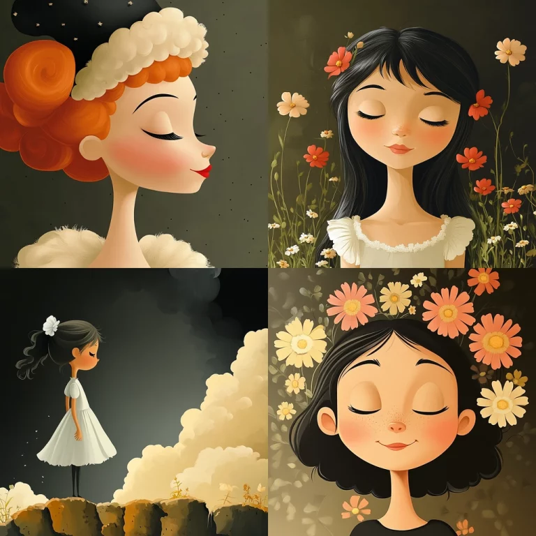 Whimsical Florals with Soft Textures - Midjourney style sref code