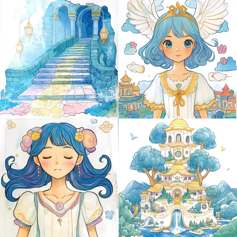 Pastel Fantasy Illustration - Midjourney style sref code 