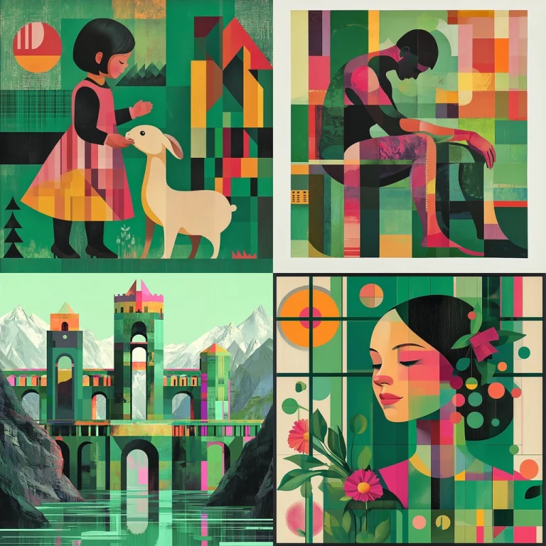 Geometric Vibrant Patterns - Midjourney style sref code