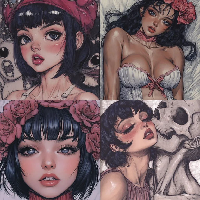 Textured Realism with Red Accents - Midjourney style sref code