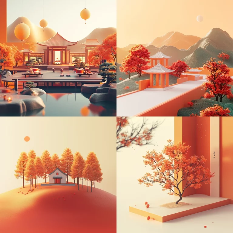 Sunset Tangerine Shadows - Midjourney style sref code