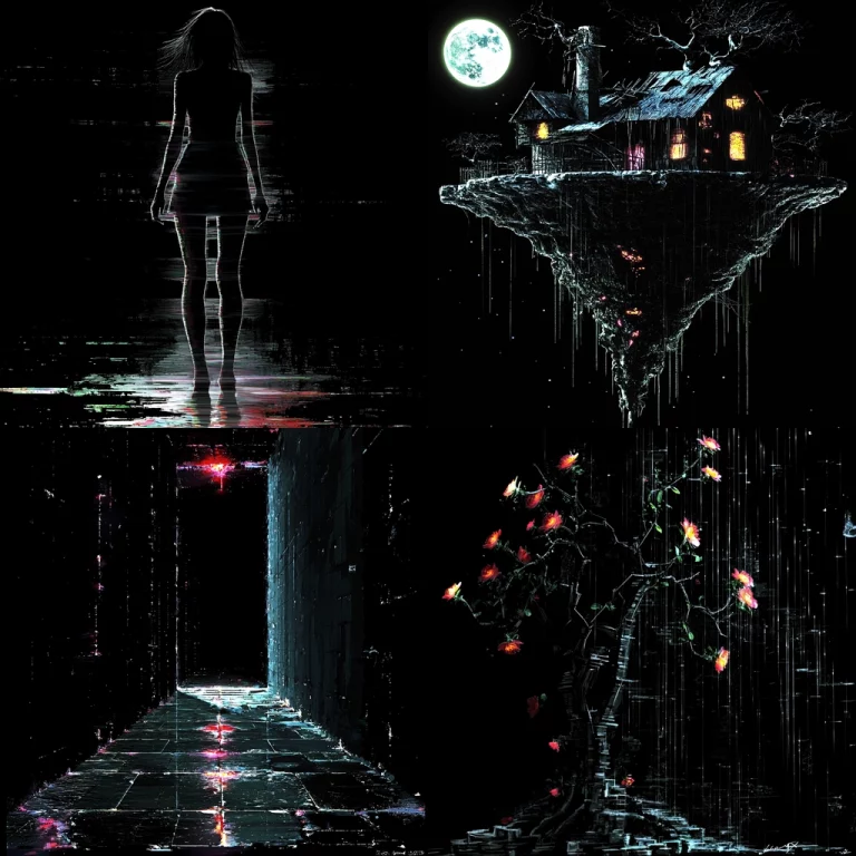 Neon Noir Surrealism - Midjourney style sref code