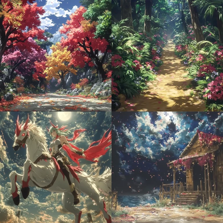Vibrant Nature Anime Fantasy - Midjourney style sref code