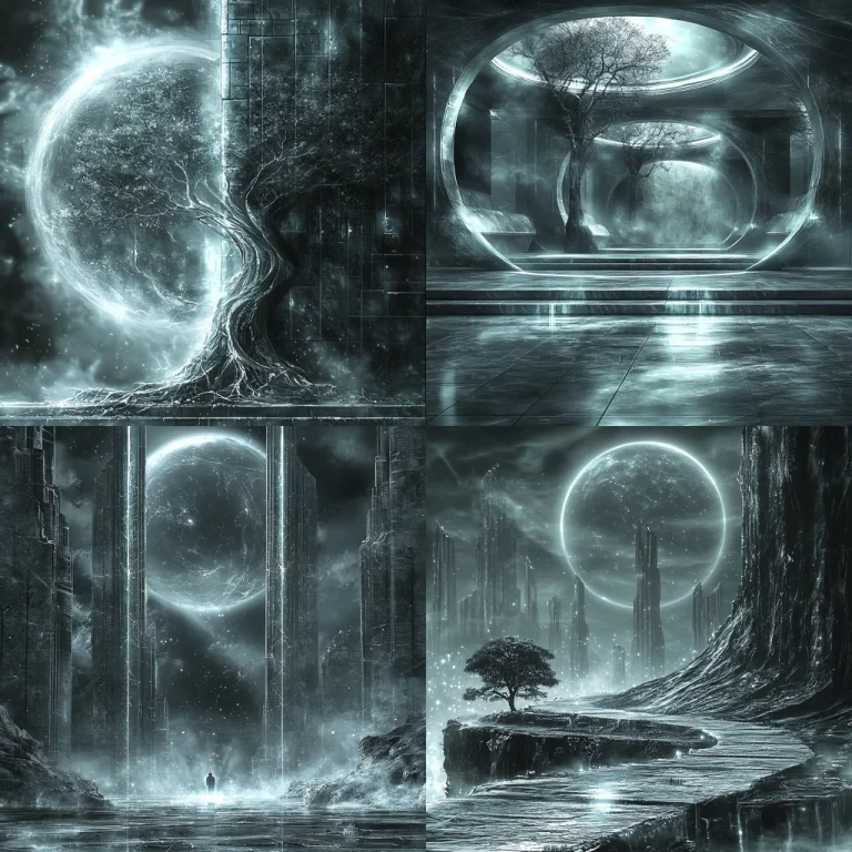 Luminous Monochromatic Landscape - Midjourney style sref code