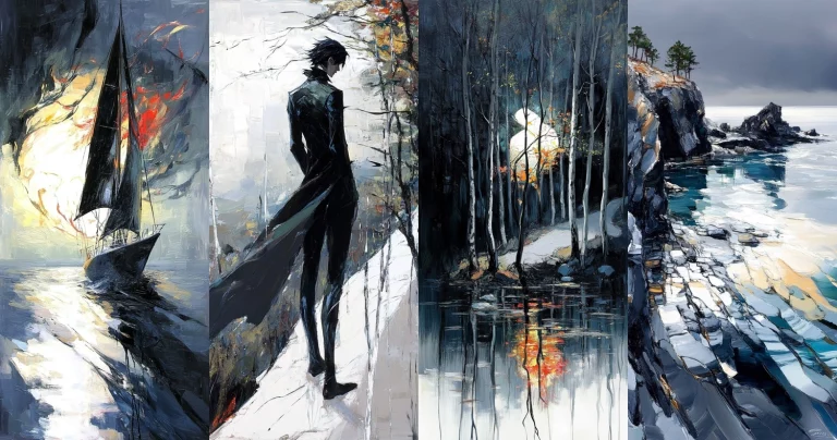 Expressive Brushstroke Symphony - Midjourney style sref code