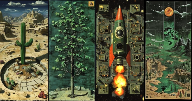 Desert Space Exploration - Midjourney style sref code