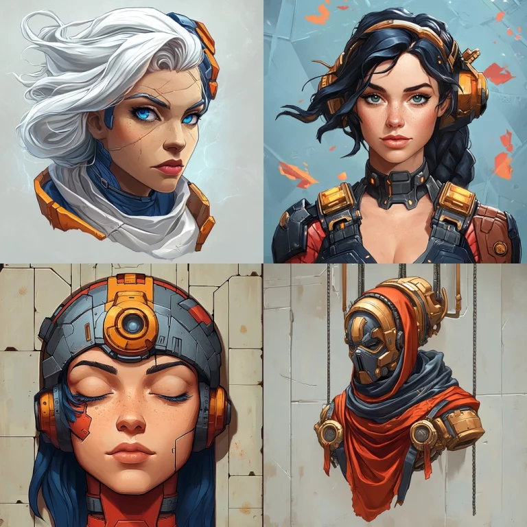 Futuristic Tech with Bold Contrast - Midjourney style sref code