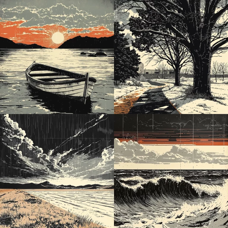 Monochrome Dramatic Contrast - Midjourney style sref code