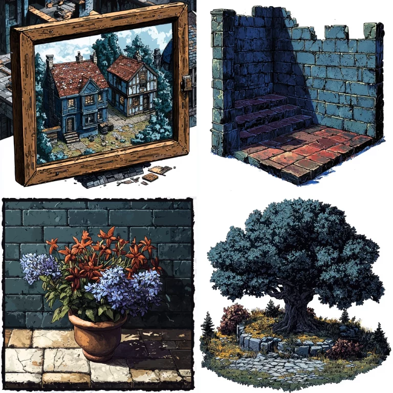 Detailed Render with Earth Tones - Midjourney style sref code