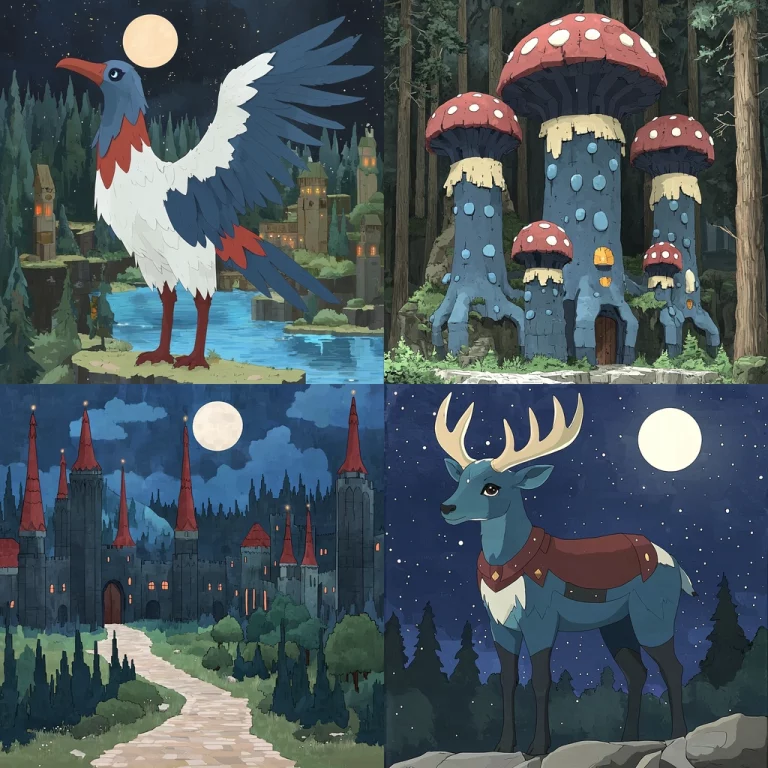 Nocturnal Fantasy with Pastel Hues - Midjourney style sref code