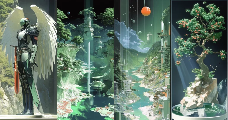 Synthetic Emerald Luminance - Midjourney style sref code