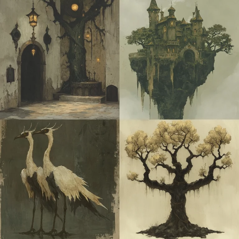 Gothic Pastoral Fusion - Midjourney style sref code