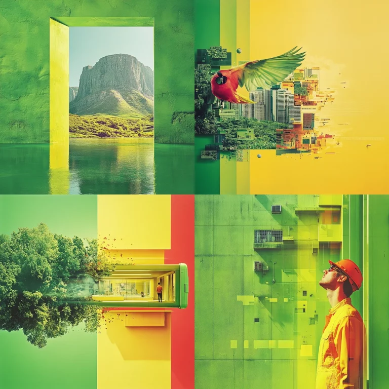 Vivid Geometric Surrealism - Midjourney style sref code