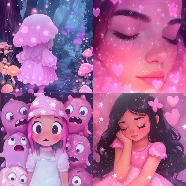Pink Fantasy Glow - Midjourney style sref code