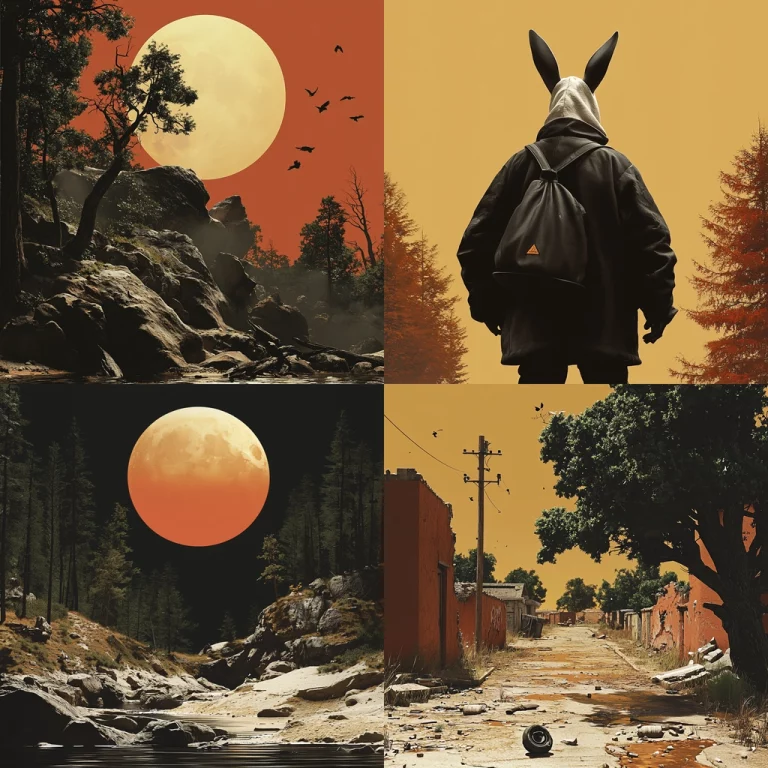 Warm Tone High Contrast Surrealism - Midjourney style sref code