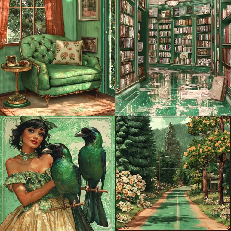 Vintage Green Romanticism - Midjourney style sref code 