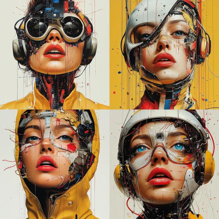 Vibrant Techno Fusion - Midjourney style sref code