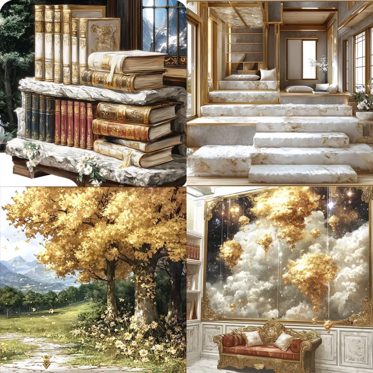 Golden Luminous Details - Midjourney style sref code