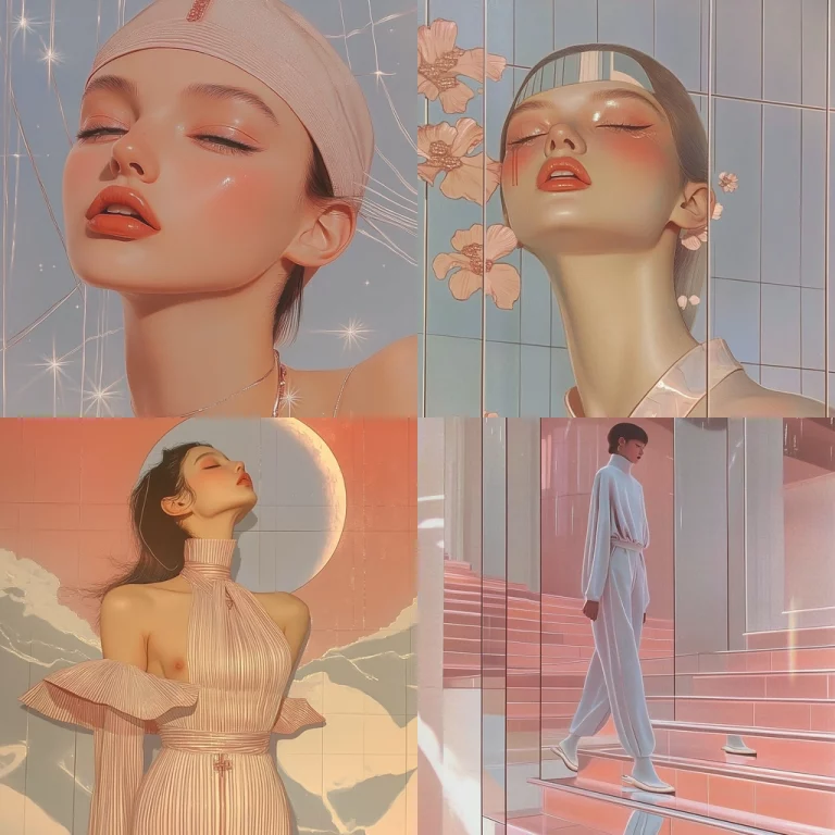 Pastel Glamour with Ethereal Light - Midjourney style sref code 