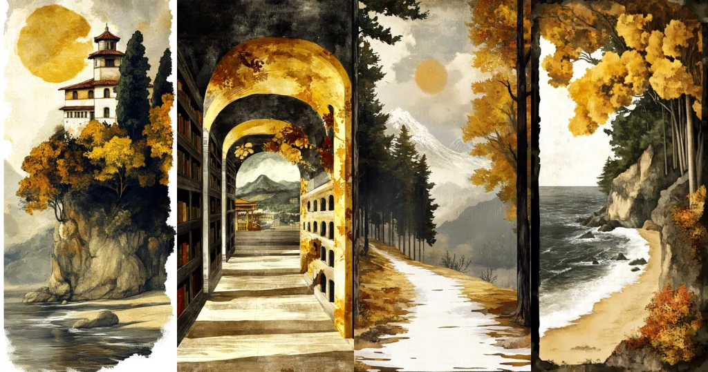 Golden Light Landscapes - Midjourney style sref code