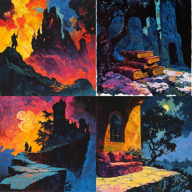 Vivid Noir Lighting - Midjourney style sref code