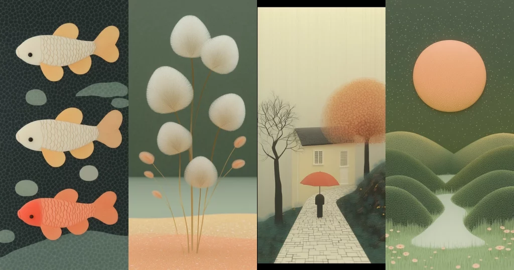 Pastel Hue Minimalism - Midjourney style sref code