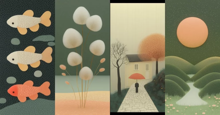 Pastel Hue Minimalism - Midjourney style sref code