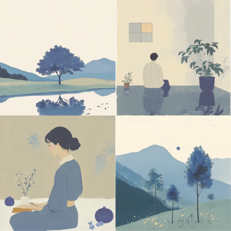 Muted Pastel Contemplative - Midjourney style sref code