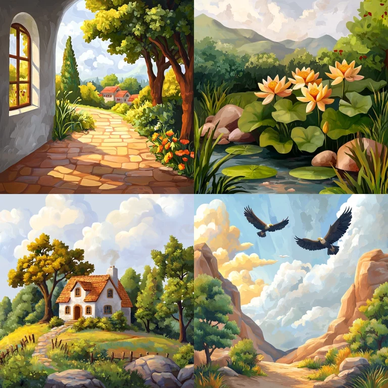 Luminous Pastoral Impressionism - Midjourney style sref code