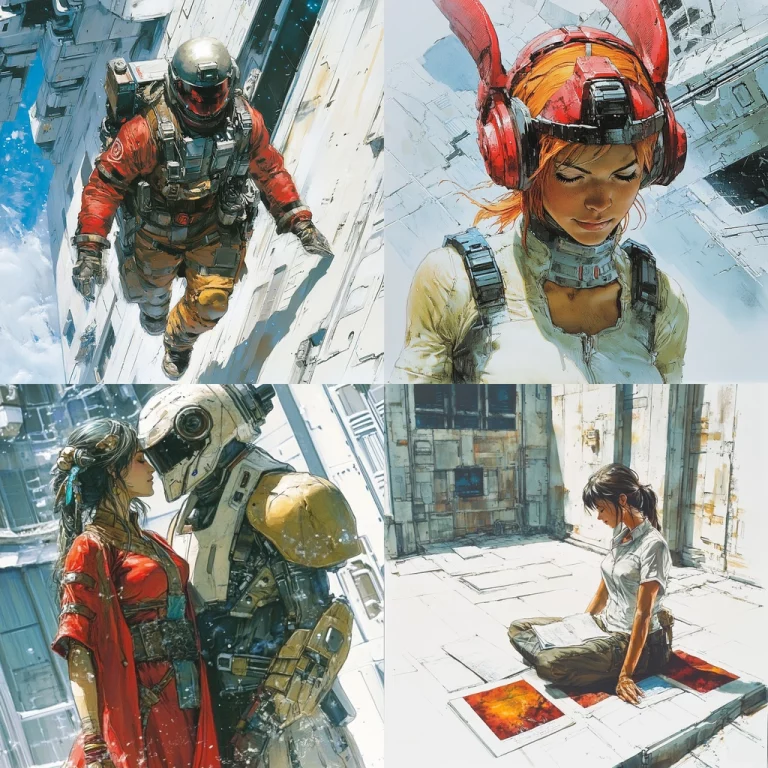 Futuristic Textured Realism - Midjourney style sref code