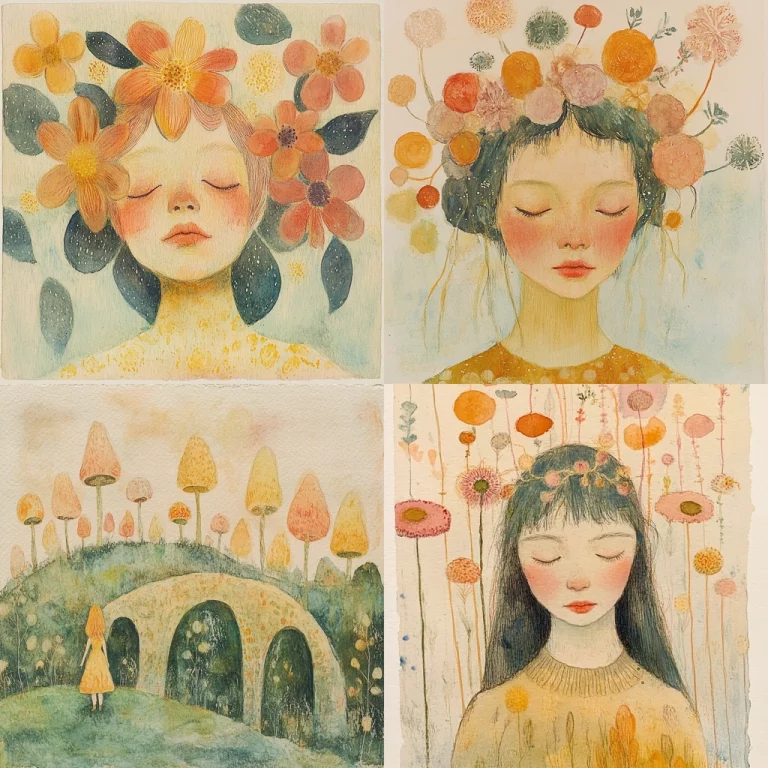 Pastel Floral Harmony - Midjourney style sref code