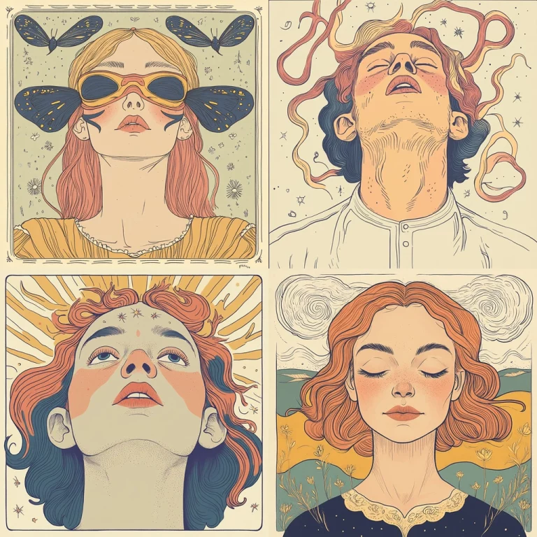 Retro Warm Line Art - Midjourney style sref code