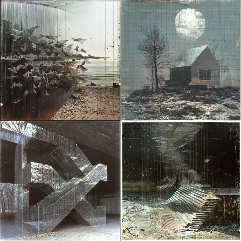 Textured Digital Collage - Midjourney style sref code