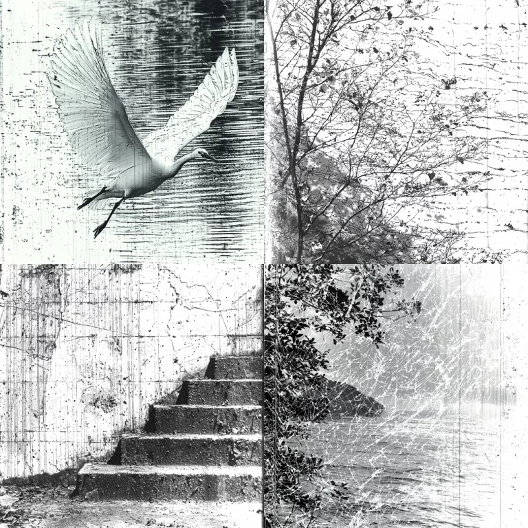 Monochrome Textured Contrast - Midjourney style sref code