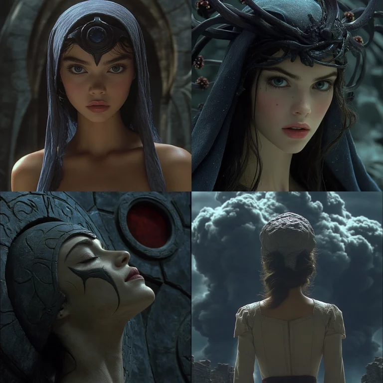 Mystical Dark Blue Textures - Midjourney style sref code