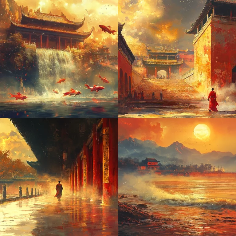 Golden Sunset Imagery - Midjourney style sref code