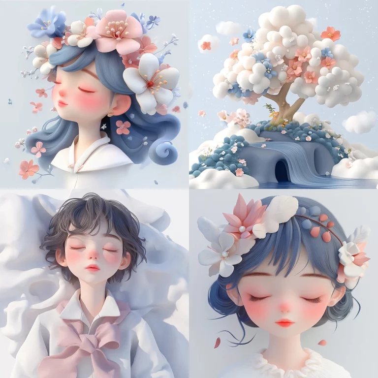 Soft Pastel Sculptural Aesthetic - Midjourney style sref code