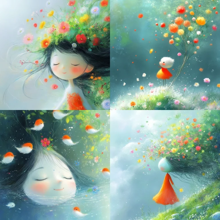 Soft Textured Color Contrast - Midjourney style sref code