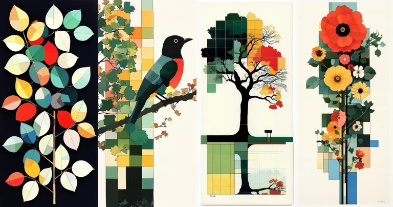 Geometric Color Patterning - Midjourney style sref code