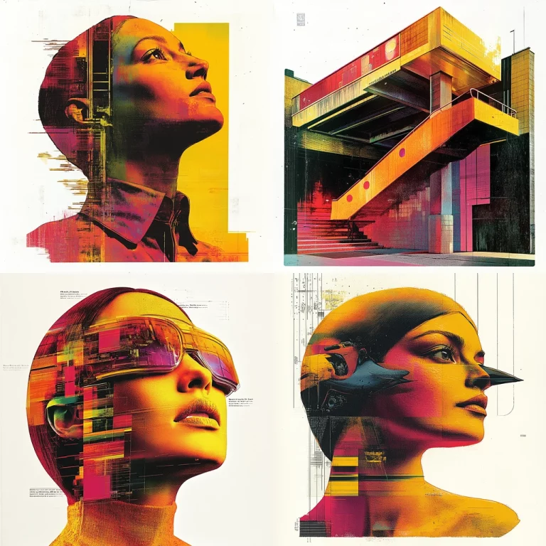 Vibrant Architectural Contrast - Midjourney style sref code