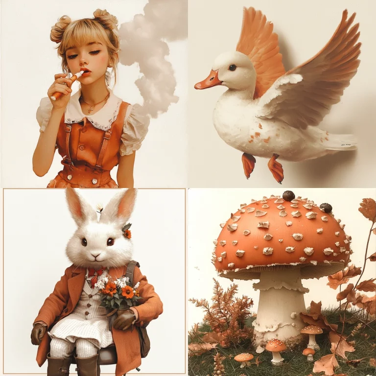 Warm Earthy Illustrative Style - Midjourney style sref code