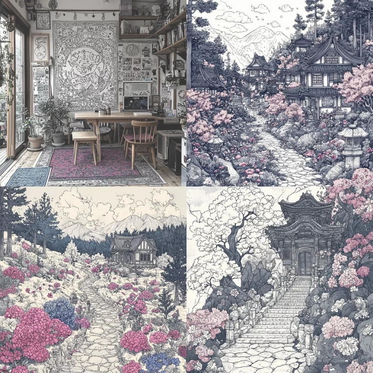 Ink and Pastel Fusion - Midjourney style sref code